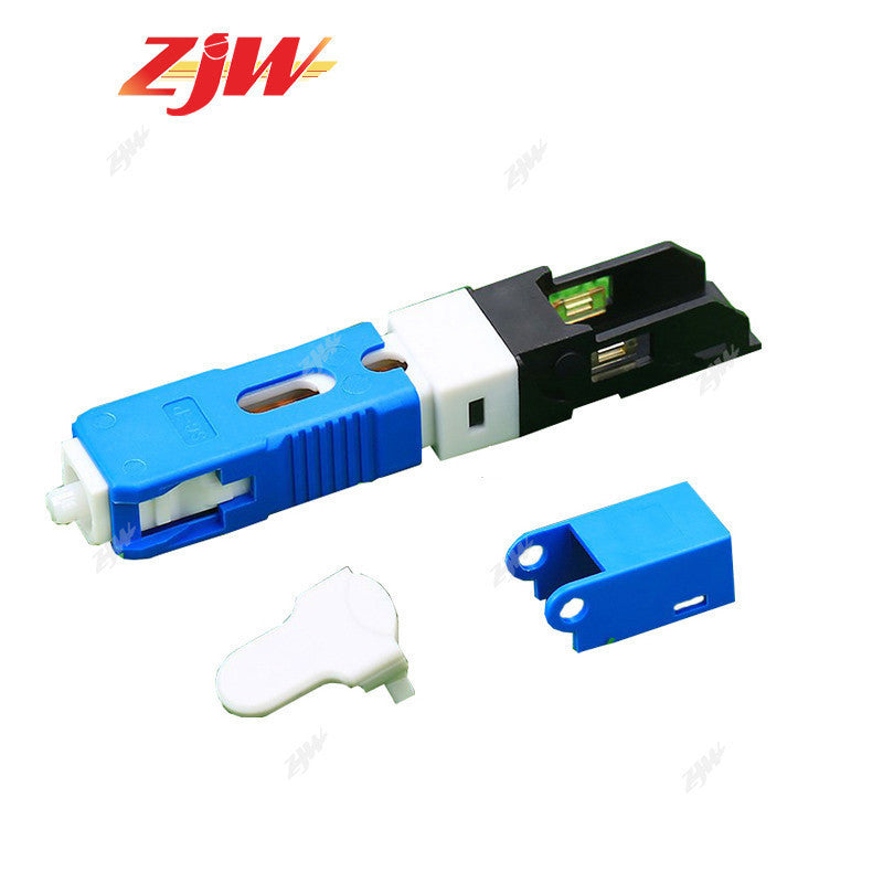 ZJW FTTH 5PCS Embedded Type Fast Connector SC UPC/APC Single Mode ESC250D Fast Connector