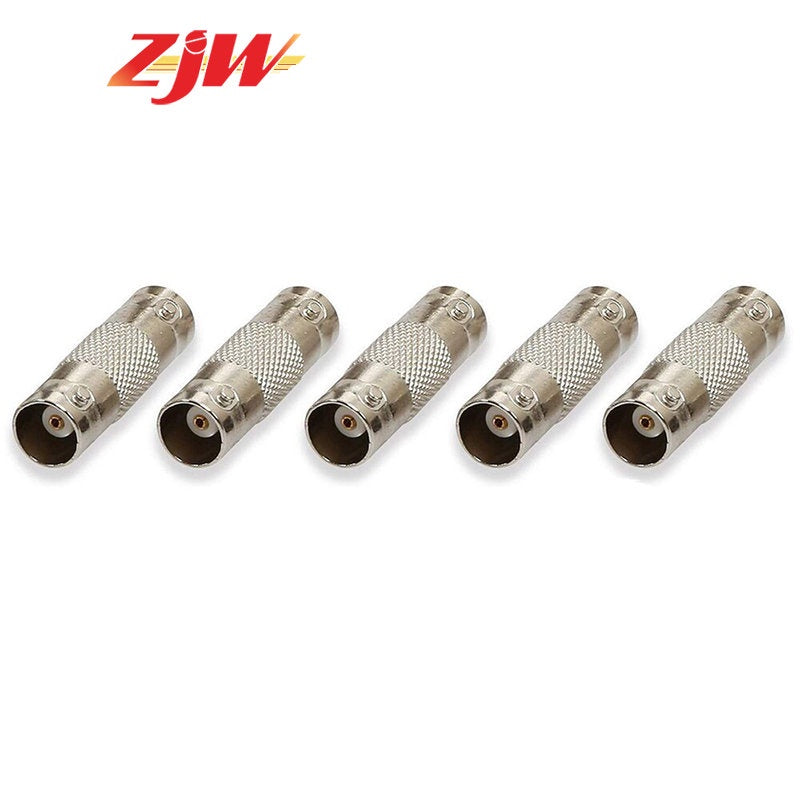 5 Pcs ZJW BNC Female Connector to BNC Female Coupler Adapter Connector Female Connector for CCTV