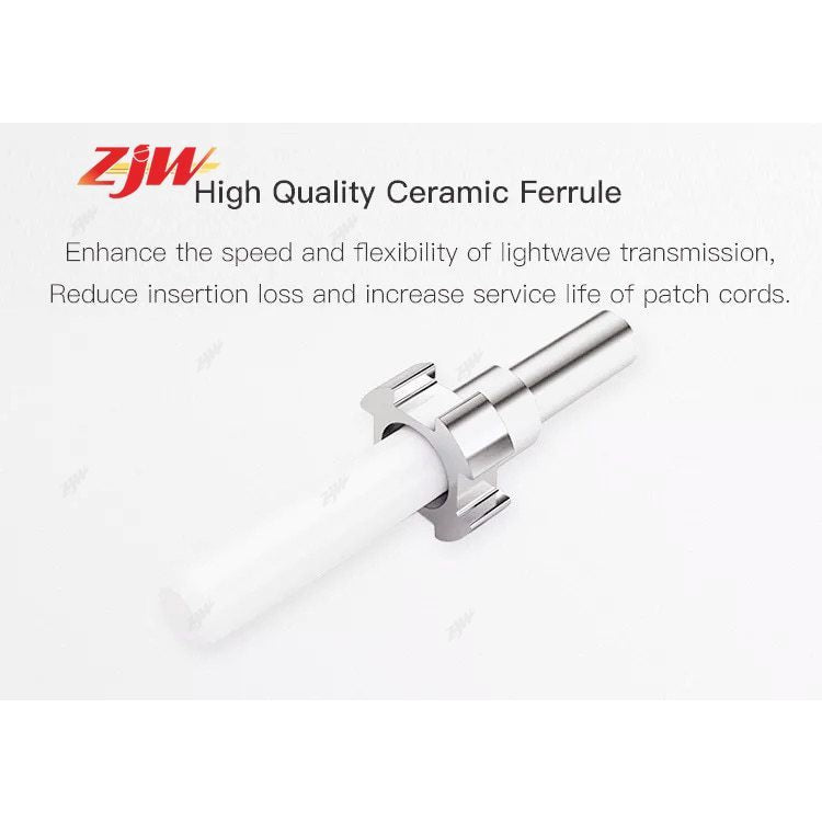 ZJW 1m /3m/ 5m/ 10m SC/APC-SC/APC Simplex Single-mode Fiber Optic Patch Cord For Globe Converge