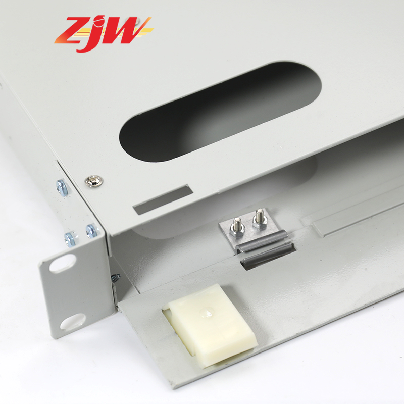 ZJW 12 Port 24 Core LC ODF Optical Fiber Distribution Frame w/24 pcs LC Pigtail & 12pcs LC Adapters