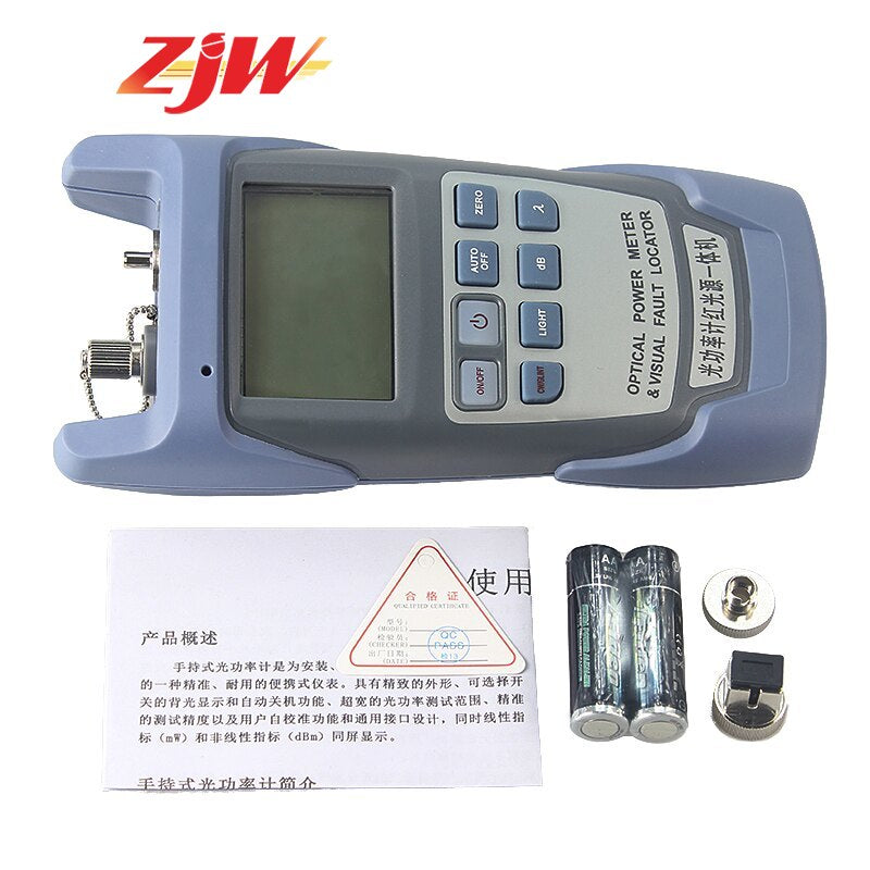 ZJW Laser FTTH Fiber Optic Optical Power Meter Cable Tester cable tester visual fault locator