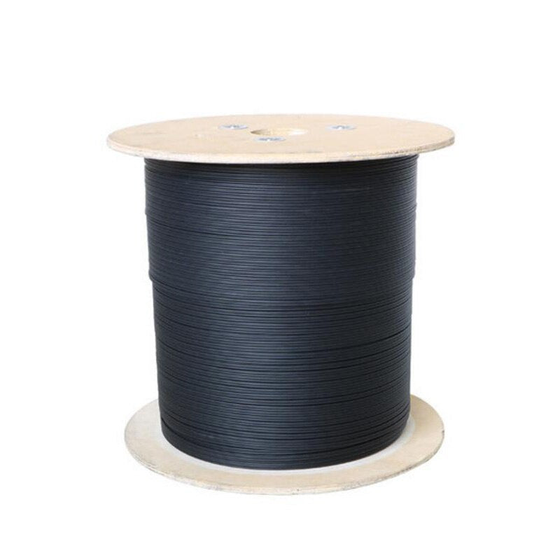 ZJW 2000 meters 2 Core Fiber Optic Cable 2KM 3 Steel Wire Outdoor G657 FTTH Fiber Optic Wire Cable