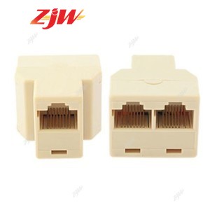 ZJW 5 Pcs 1/1 or 1/2 Rj45 Coupler Female to Female Network Cable LAN Connector Extender