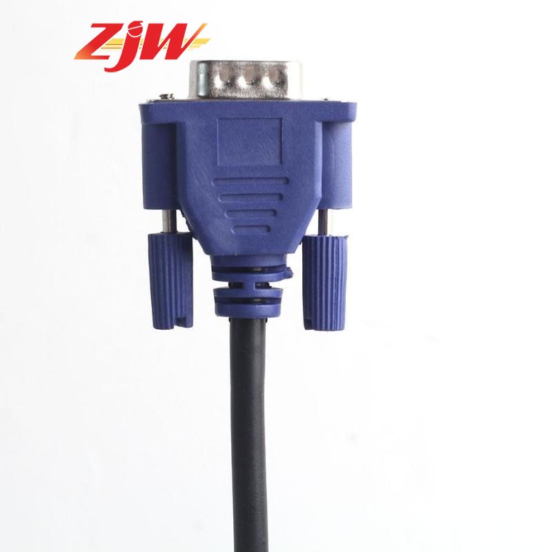ZJW 1.5m/3m/5m VGA Extension Cable HD 15 Pin Male  VGA Cables Copper Core for PC Computer Monitor