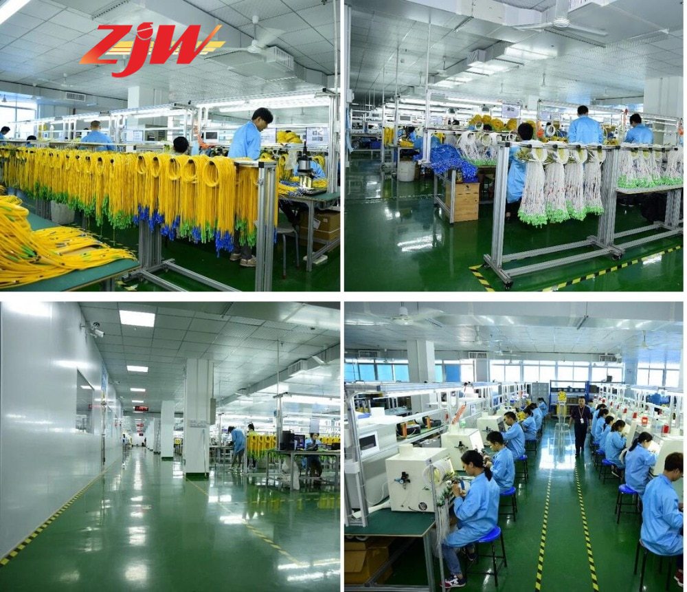 ZJW 12 Strand 9/125 Fiber Optic Pigtail SC/APC Single Mode,3 meter 12 core fiber pigtail