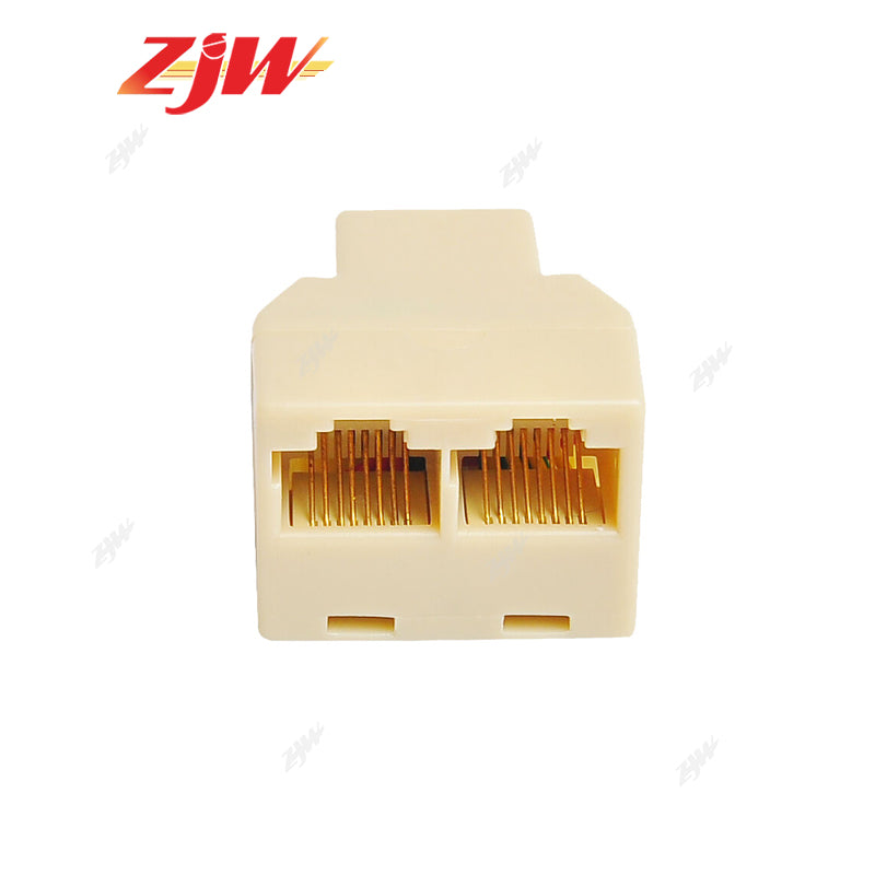 ZJW 5 Pcs 1/1 or 1/2 Rj45 Coupler Female to Female Network Cable LAN Connector Extender
