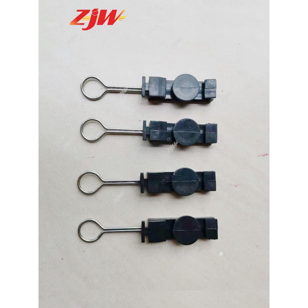 ZJW 10pcs F Clamp Non TELCO FTTH Tools S Type Fiber fixing Parts Clamp for Drop Cable