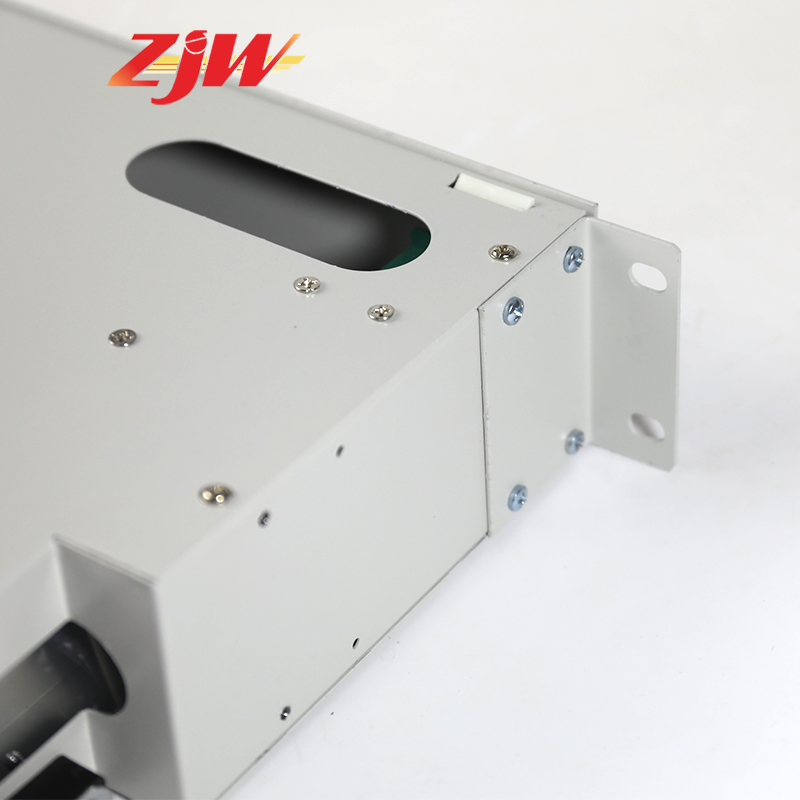 ZJW 19 Inch 24 Core SC ODF Optical Fiber Distribution Frame w/24pcs SC Pigtail & 24pcs SC-SC Adapter