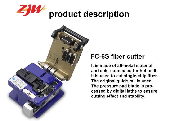 ZJW FTTH fiber optic tool kit FC-6S Fiber Cleaver Optical Power Meter 5km Laser Fiber Stripper