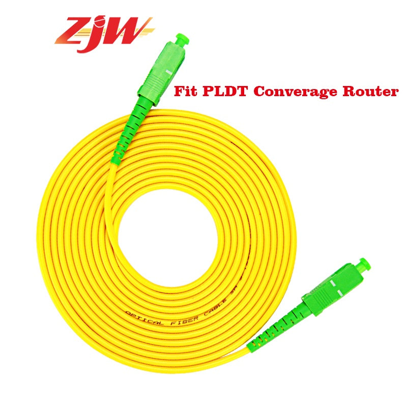 ZJW 1m /3m/ 5m/ 10m SC/APC-SC/APC Simplex Single-mode Fiber Optic Patch Cord For Globe Converge