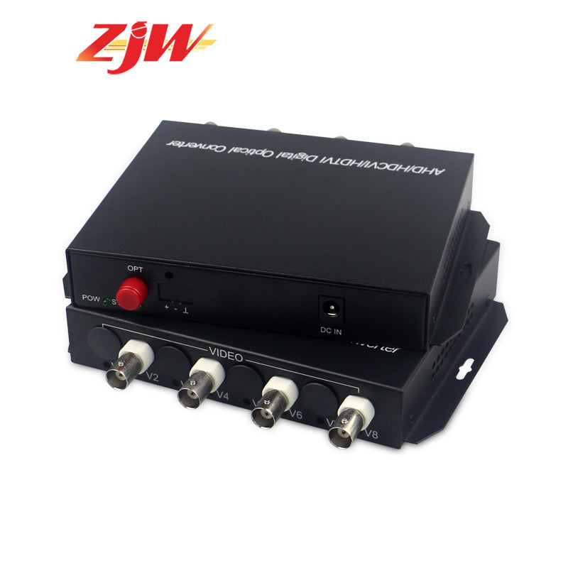 4 Channel 1080P HD AHD CVI TVI Analog Fiber optical Media Converter Single-mode Single Fiber 20KM
