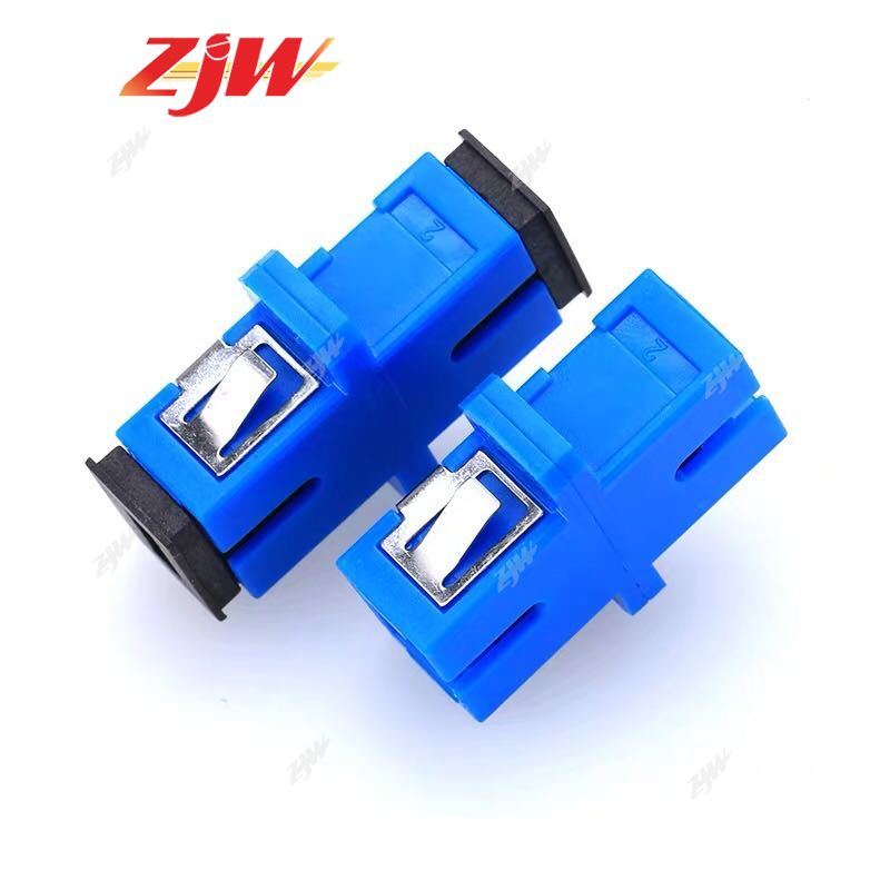 ZJW 10 Pcs FTTH SC-SC Fiber Optic Adaptor SC-SC Coupler SC Female to SC Female UPC Simplex