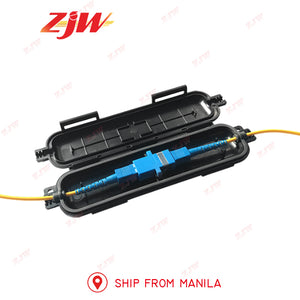 ZJW FTTH  Fiber Cable Protective Box Waterproof SC Connector Heat Shrink Tube Fiber Cables Case