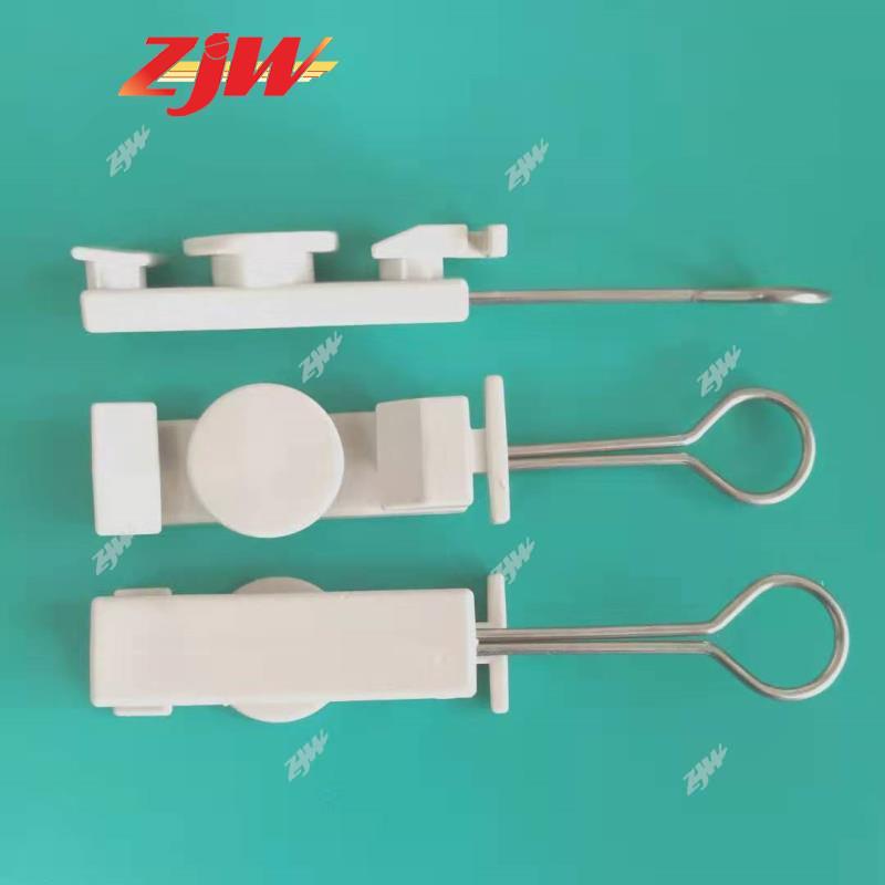 ZJW 10pcs F Clamp Non TELCO FTTH Tools S Type Fiber fixing Parts Clamp for Drop Cable