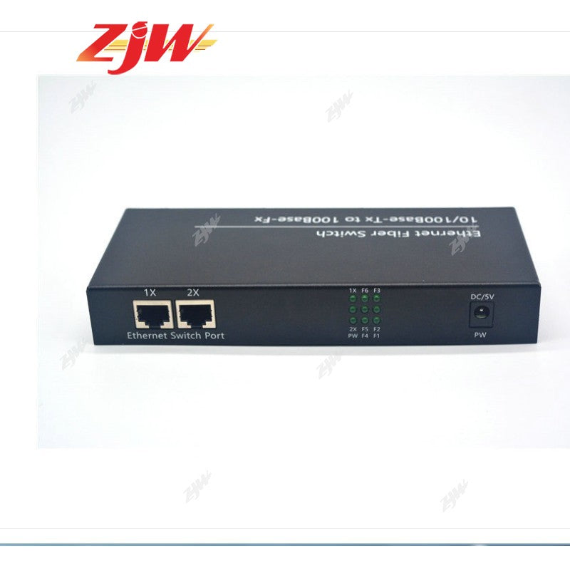 6 SC Port 2 RJ45 10 / 100M Fiber Switch Ethernet Switch Media Converter