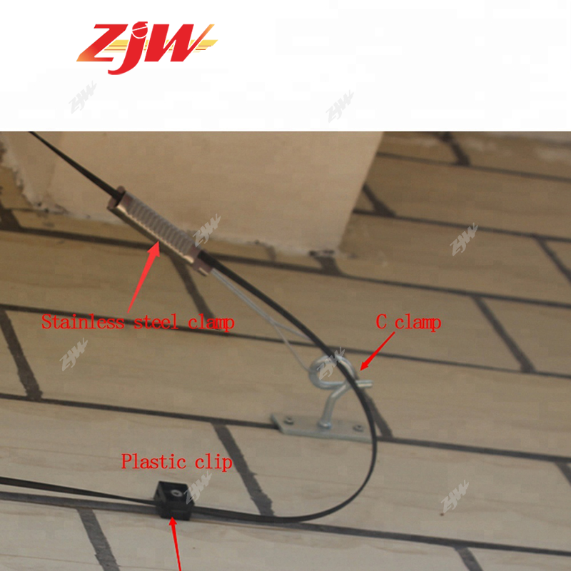 ZJW 5pcs FTTH Fiber Optic Drop P Clamp Suspension Wire Clamp Tensioner
