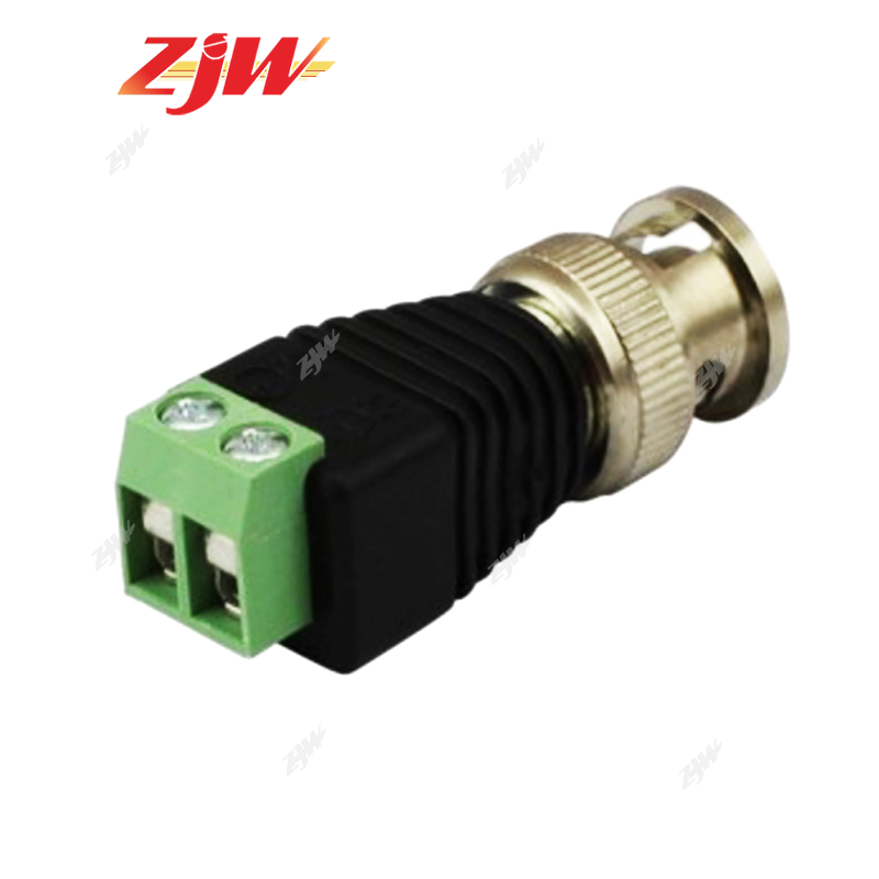 ZJW 5pcs BNC Male Plug Connector / video balun UTP to BNC