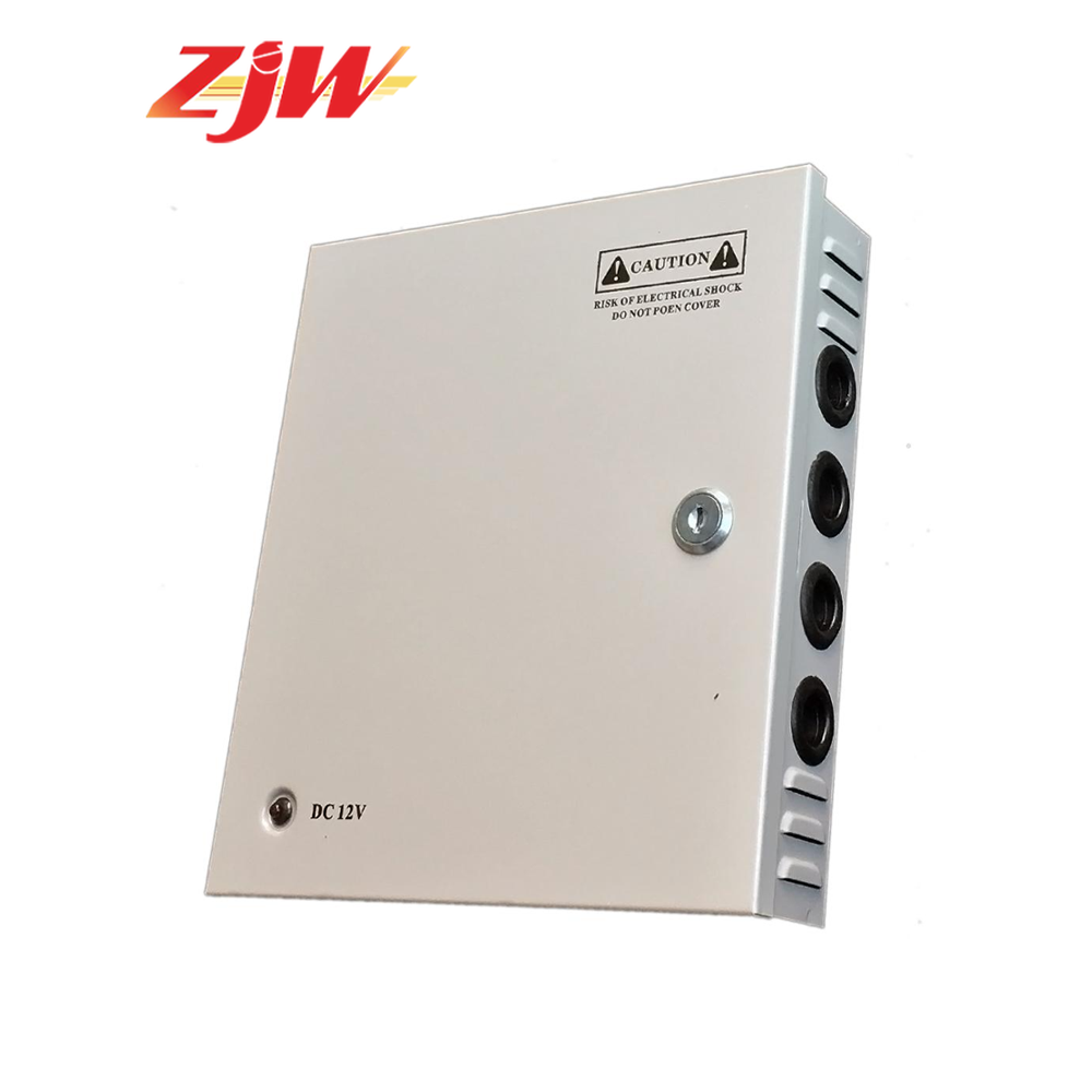 ZJW 9 Channel 12V 10A Fused Centralized Distributed Power Supply Power dapt With Box 9CH for CCTV