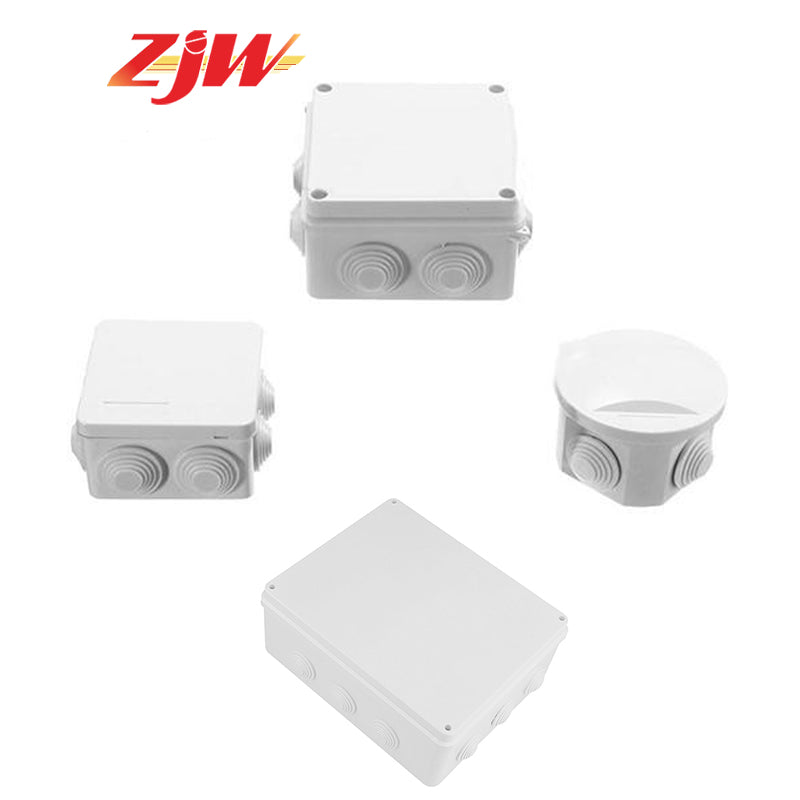 ZJW IP65 Waterproof CCTV Junction Box Enclosure 100x100x70mm 85x85x50mm Outdoor Box