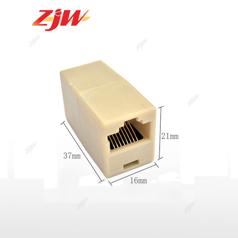ZJW 5 Pcs 1/1 or 1/2 Rj45 Coupler Female to Female Network Cable LAN Connector Extender