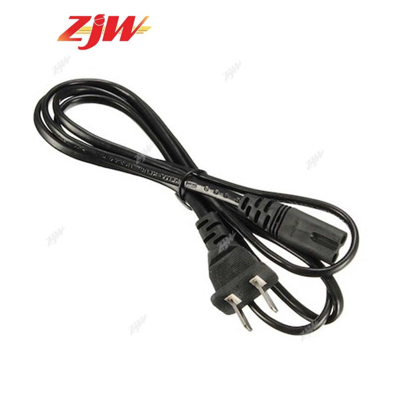 ZJW 1.5M Radio Power supply Cable 2 Hole Prong Cord Charge Led Light Speaker Motor Power Cord