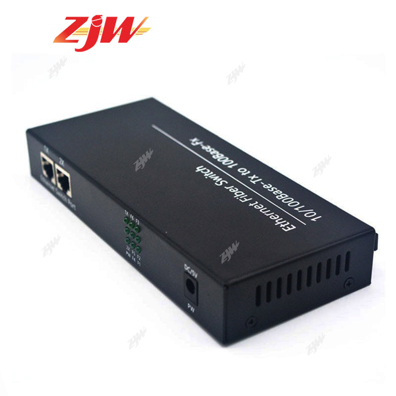 6 SC Port 2 RJ45 10 / 100M Fiber Switch Ethernet Switch Media Converter