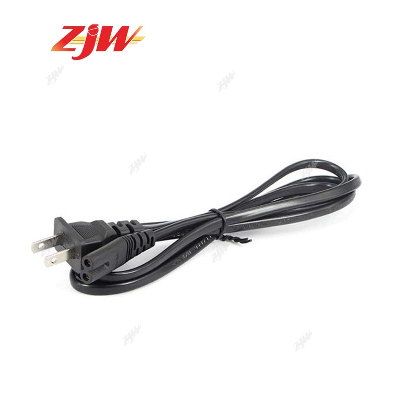 ZJW 1.5M Radio Power supply Cable 2 Hole Prong Cord Charge Led Light Speaker Motor Power Cord