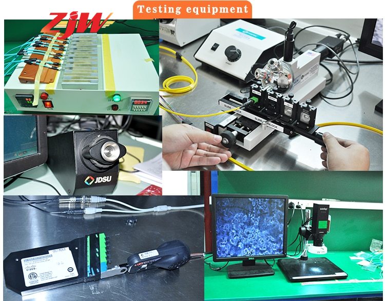 ZJW 12 Strand 9/125 Fiber Optic Pigtail SC/APC Single Mode,3 meter 12 core fiber pigtail
