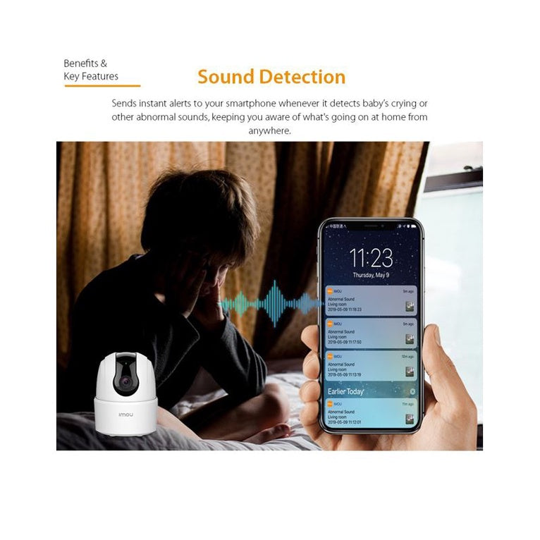 IMOU Ranger 2C 4MP H.265 Wi-Fi  Pan & Tilt Camera Human Detection PTZ Night Vision Home Security