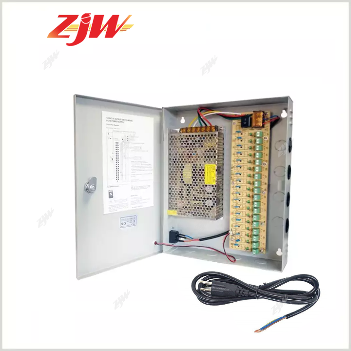 ZJW 4/9/18 Channel 12V 5A/10A/20A/30A Fused Centralized Distributed Power Supply  With Box