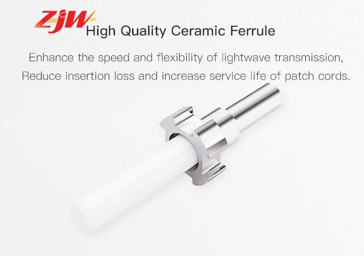 ZJW  SC/ APC-SC /UPC Simplex Single-Mode Fiber Optic Patch Cord 3.0mm FTTH Fiber Optic Cable