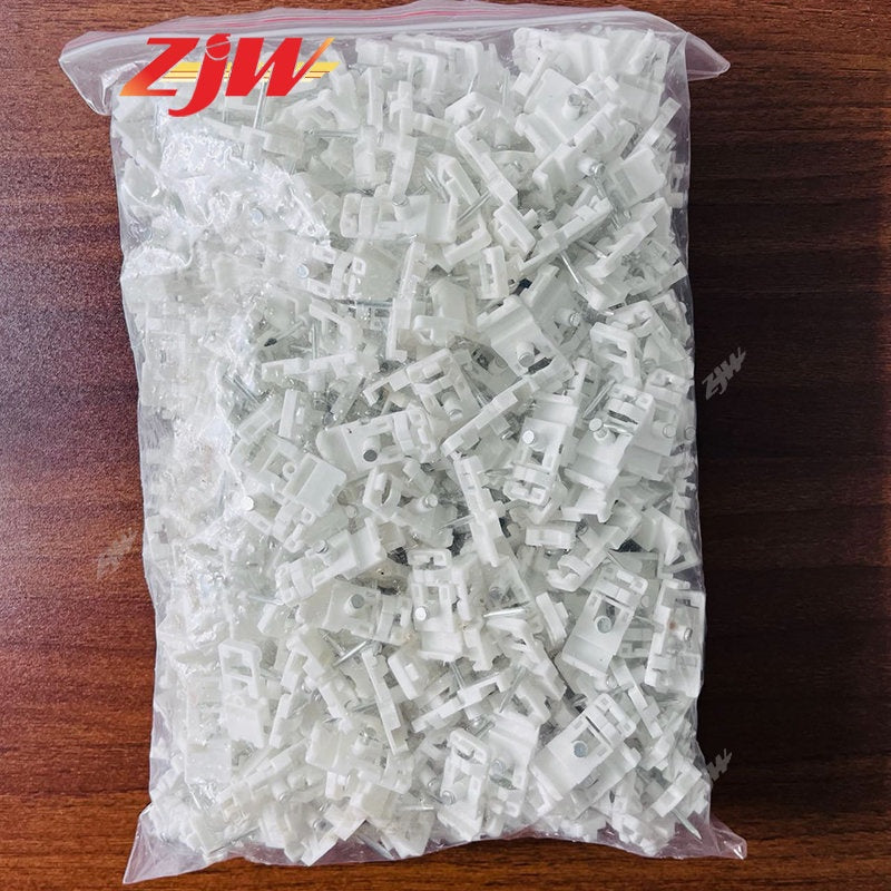 ZJW 5pcs Fiber Cable Clip Fiber Optic Drop Wire Cable Clip with Single Concrete Nail