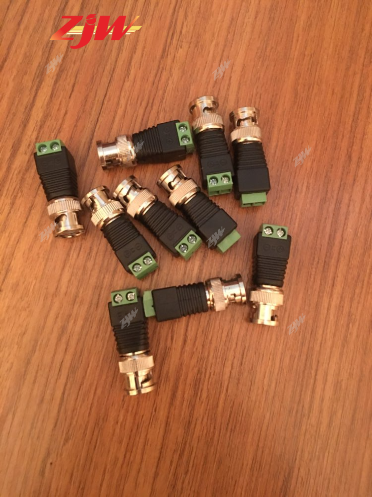 ZJW 5pcs BNC Male Plug Connector / video balun UTP to BNC