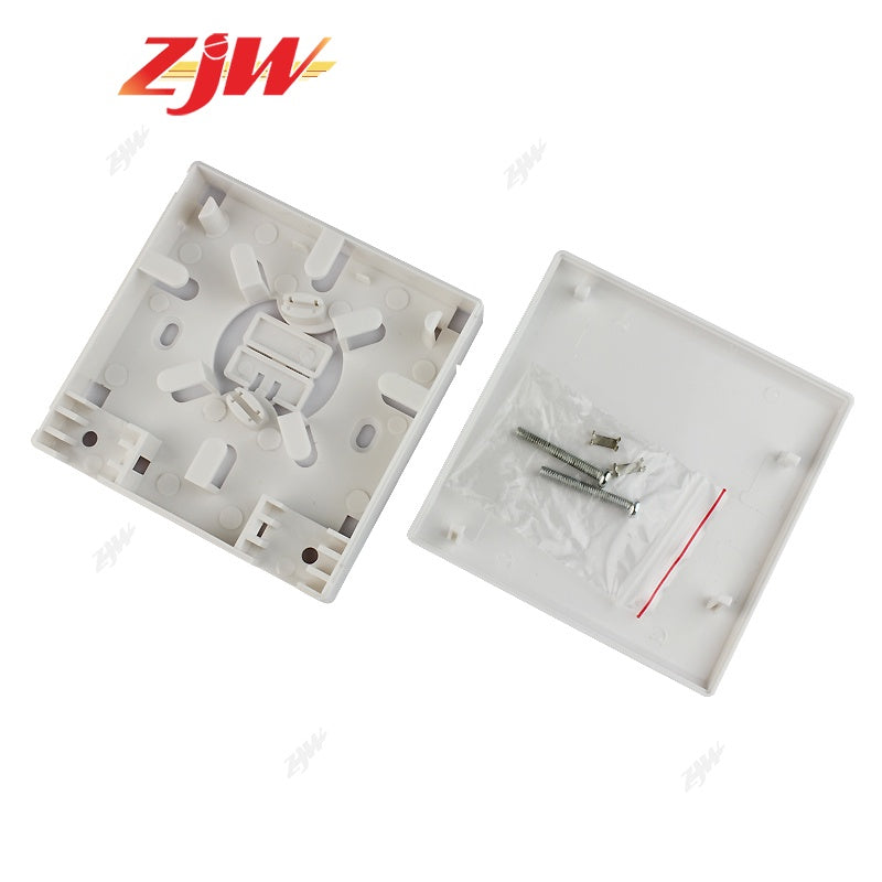 ZJW 86x86mm FTTH Fiber Panel Fiber Optic Terminal Dual SC Junction Box