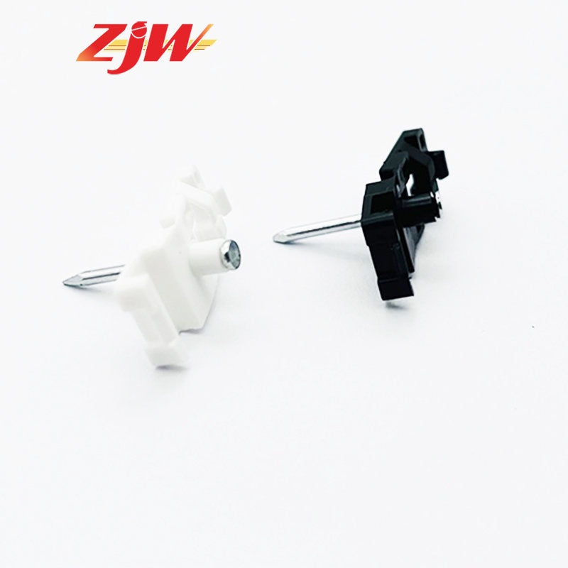 ZJW 5pcs Fiber Cable Clip Fiber Optic Drop Wire Cable Clip with Single Concrete Nail