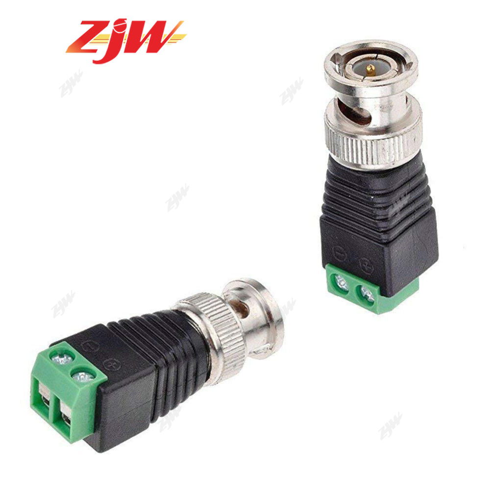 ZJW 5pcs BNC Male Plug Connector / video balun UTP to BNC