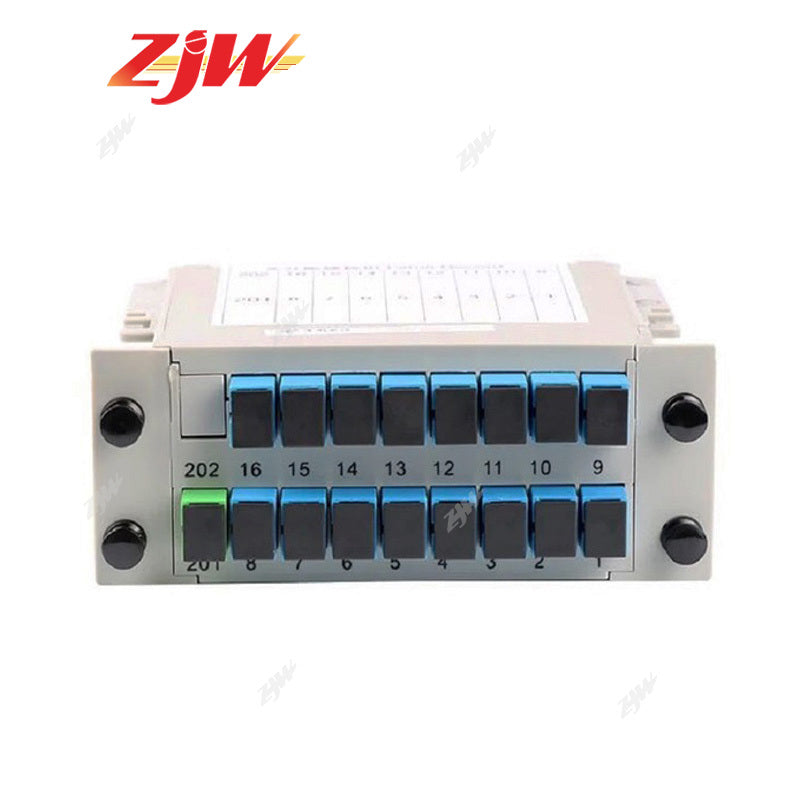 ZJW 1* 4 / 8 / 16  SC UPC Fiber Optic PLC Splitter PLC Cassette Box Plug-in Type Fiber Splitter