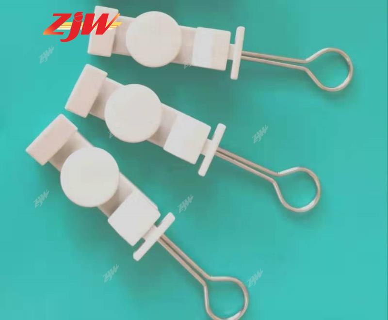 ZJW 10pcs F Clamp Non TELCO FTTH Tools S Type Fiber fixing Parts Clamp for Drop Cable