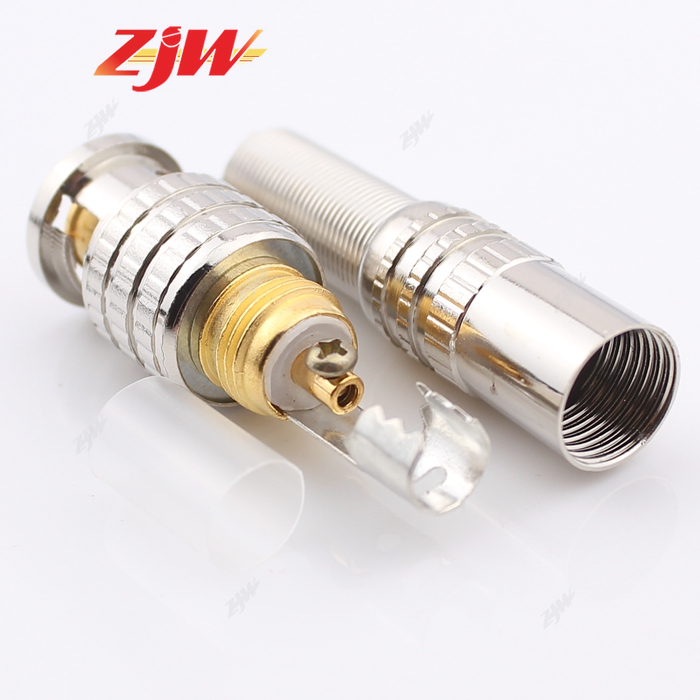 ZJW 5pcs BNC Connector for CCTV Coaxial RG59 and RG6 Siamese Cable