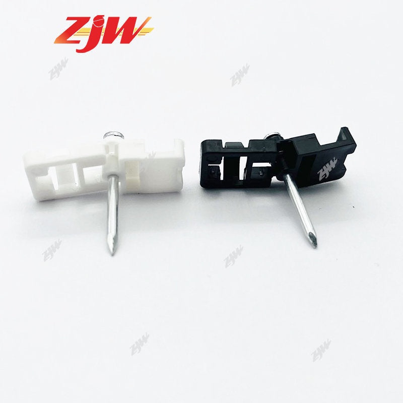 ZJW 5pcs Fiber Cable Clip Fiber Optic Drop Wire Cable Clip with Single Concrete Nail