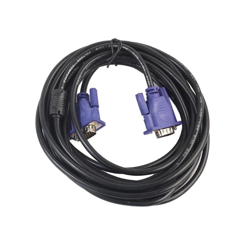 ZJW 1.5m/3m/5m VGA Extension Cable HD 15 Pin Male  VGA Cables Copper Core for PC Computer Monitor