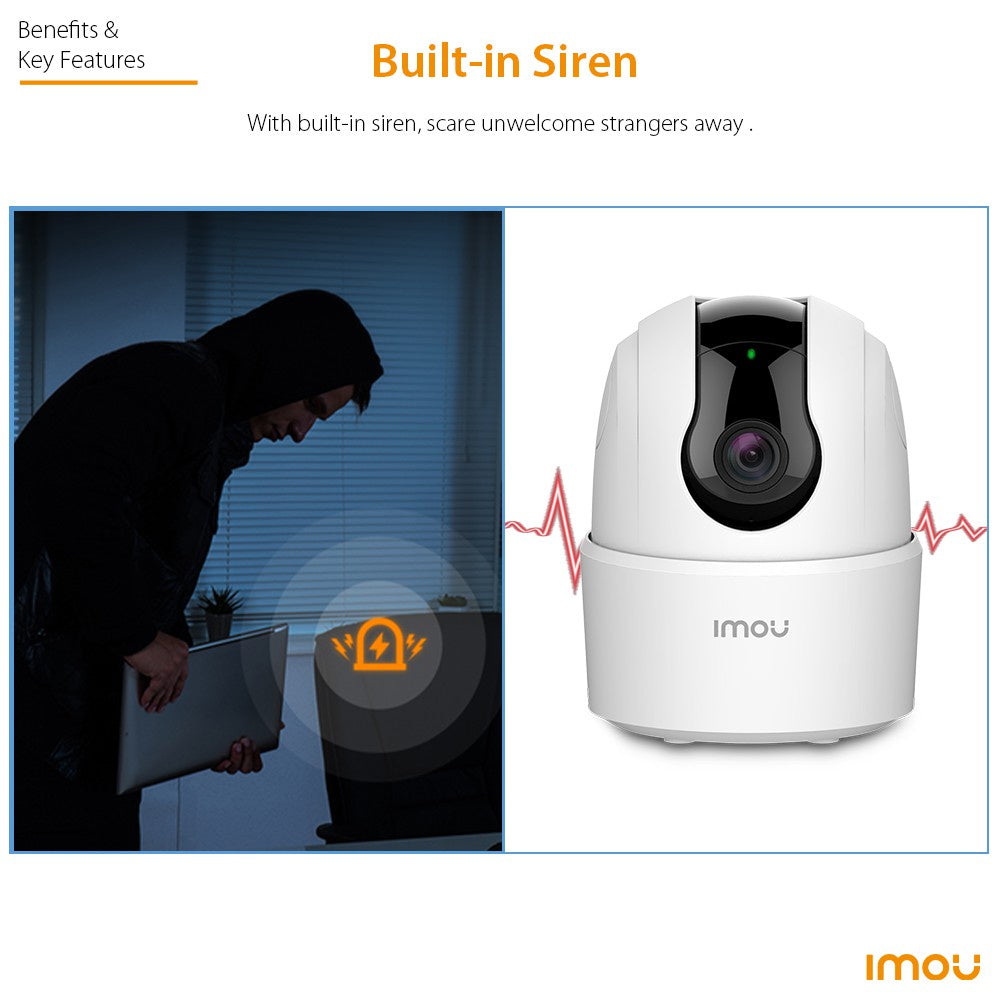IMOU Ranger 2C 4MP H.265 Wi-Fi  Pan & Tilt Camera Human Detection PTZ Night Vision Home Security