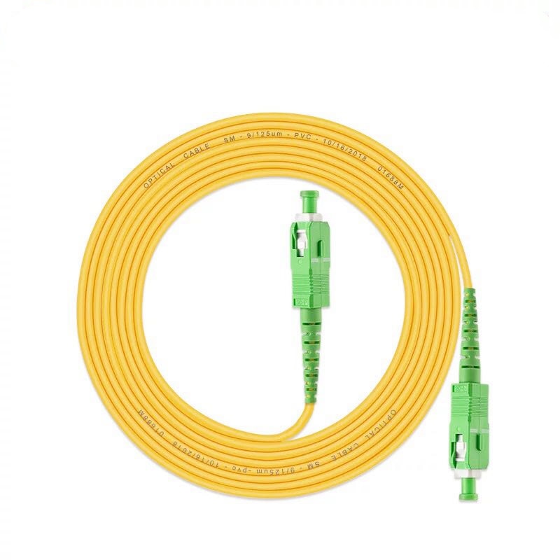ZJW SC/APC-SC/APC 3m Simplex single-mode Fiber Optic Cable Fiber Patch Cord For Globe & Converge DSL