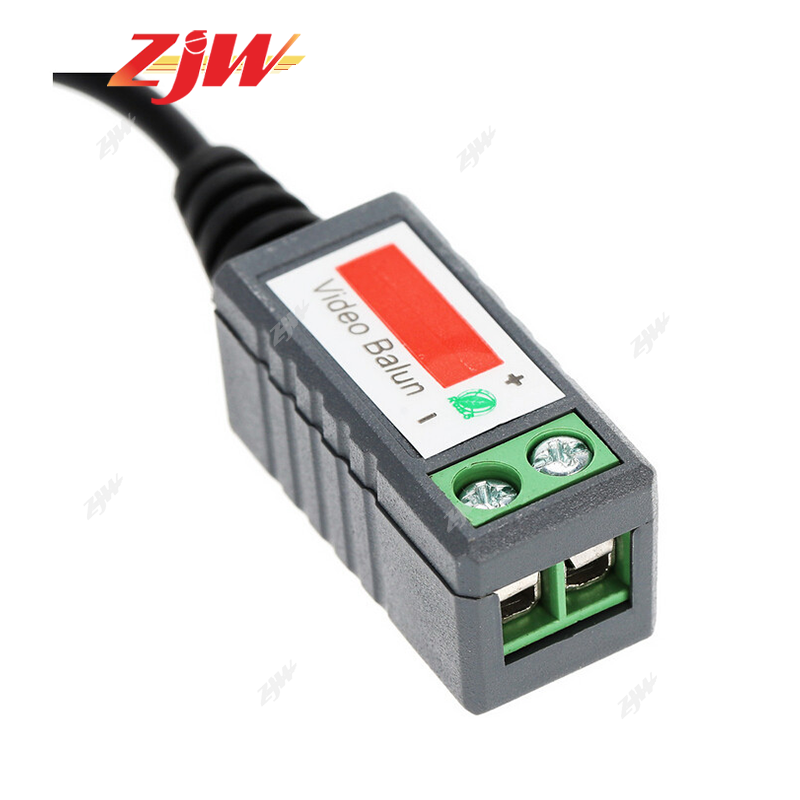 ZJW 1 pair 1080P AHD/HD-CVI/TVI/CVBS HD Video Balun Transmitter Cat5 Cat6 Video Balun