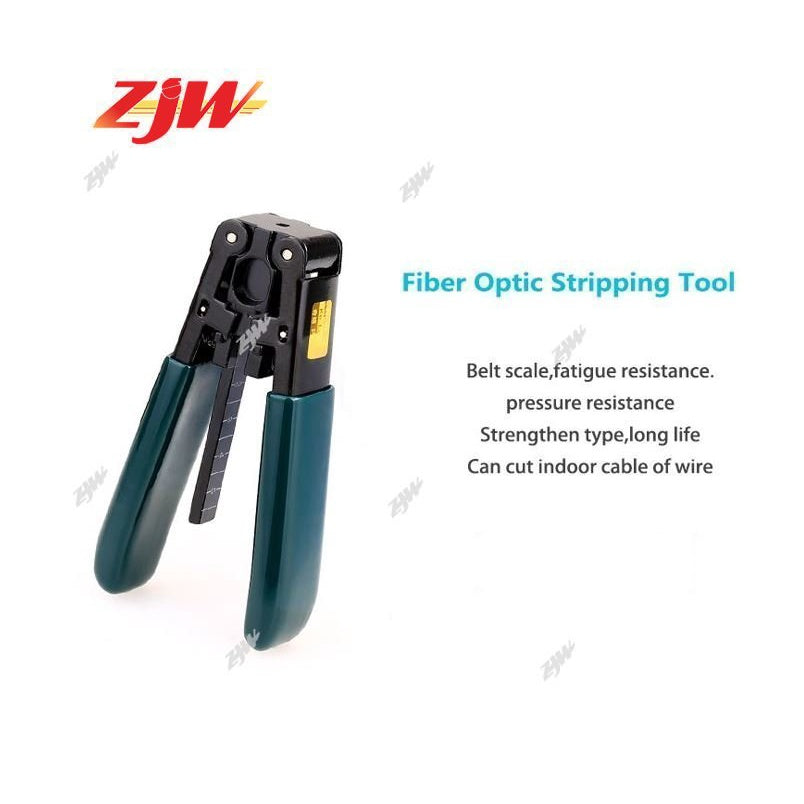 ZJW 3 IN 1 FTTH Splice Kits Covered Fiber stripping Fixed Length track Fiber Optic Stripping Pliers