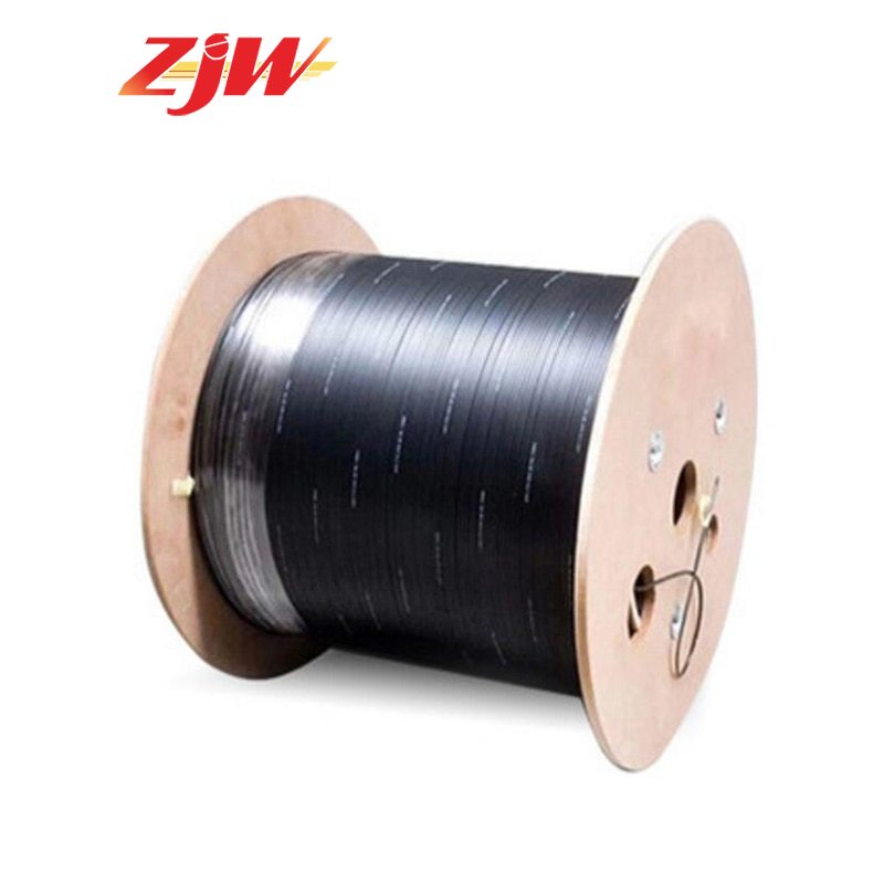 ZJW 1000M 2 Cores Fiber Optic Cable 2KM 3 Steel Fiber Optic Wire Outdoor G657 FTTH Wire Cable