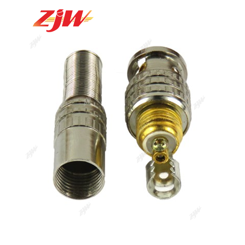 ZJW 5pcs BNC Connector for CCTV Coaxial RG59 and RG6 Siamese Cable