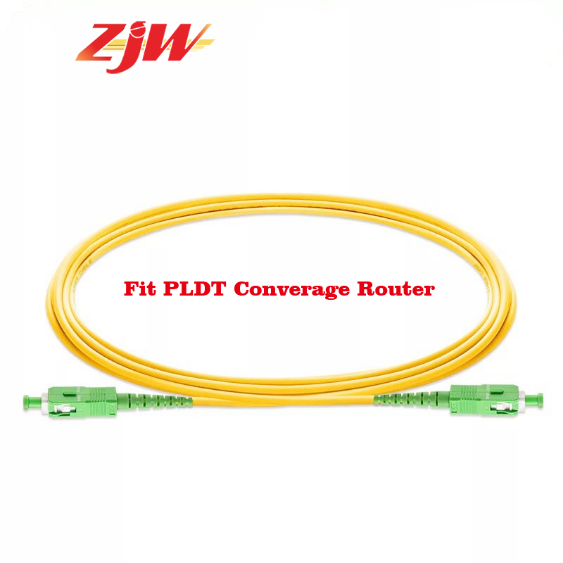 ZJW SC/APC-SC/APC 3m Simplex single-mode Fiber Optic Cable Fiber Patch Cord For Globe & Converge DSL