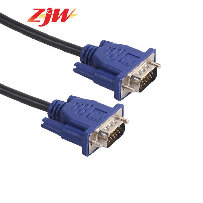 ZJW 1.5m/3m/5m VGA Extension Cable HD 15 Pin Male  VGA Cables Copper Core for PC Computer Monitor