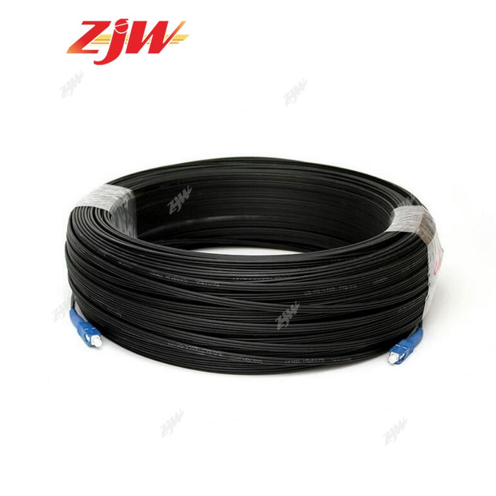 ZJW 20m/ 30m/ 50m 1 Core Fiber Optic Cable with SC/UPC SC/APC Connector Competible PLDT Converge